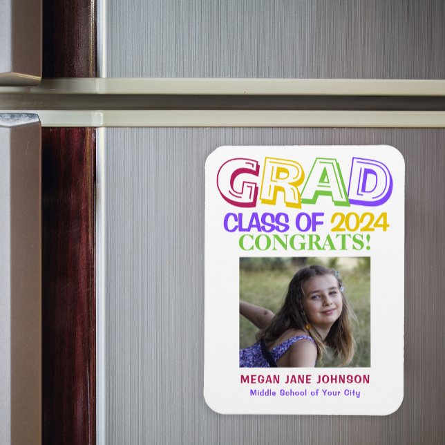 Imán Graduación 8.ª foto de grado de secundaria (Subido por el creador)