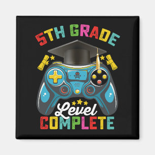 Imán Graduación Completa de 5to Grado Nivel de Juegos p
