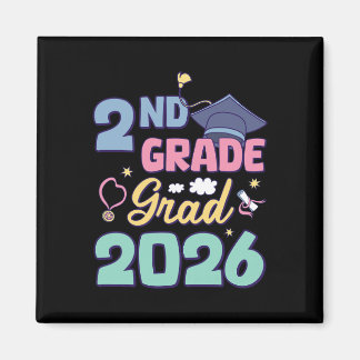 Imán Graduación de 2do Grado 2026 Orgulloso Graduado Se