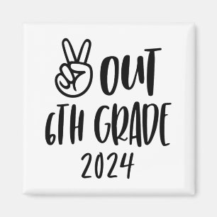 Imán Graduación de 6° grado de tinte en el último día d