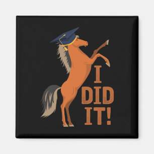 Imán Graduación De Caballo Lo Hice
