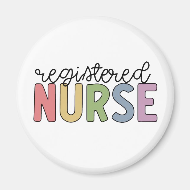 Imán Graduación de enfermera RN registrada (Frente)