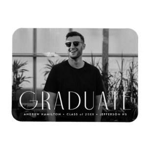 Imán Graduación de fotos de simplicidad moderna