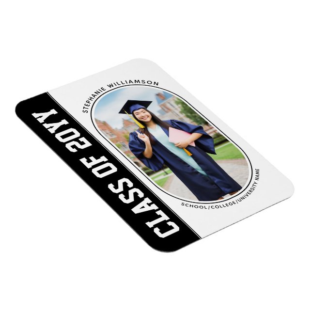 Imán Graduación de la Escuela de Fotos Moderna y Negrit (Lado Derecho)