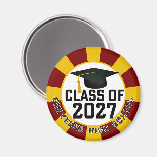Imán Graduación de la promoción 2027 de Letterman