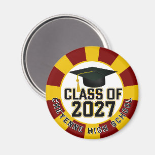 Imán Graduación de la promoción 2027 de Letterman