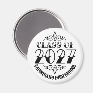 Imán Graduación de la promoción 2027 de Tat-Style Gray