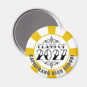 Imán Graduación de la promoción 2027 de Tat-Style Gray