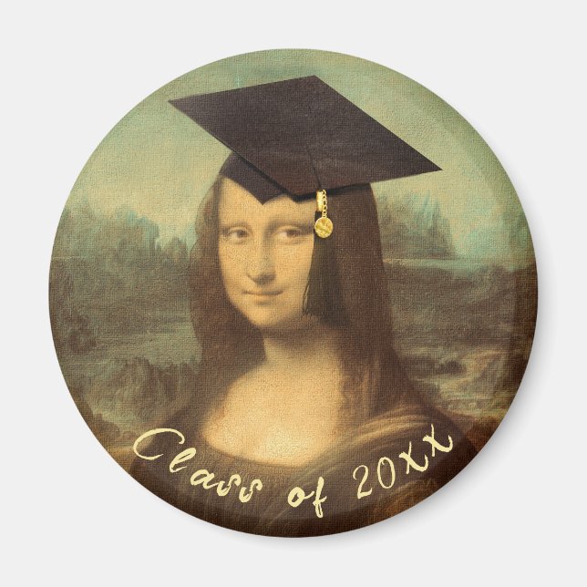 Imán Graduación de Mona Lisa (Frente)
