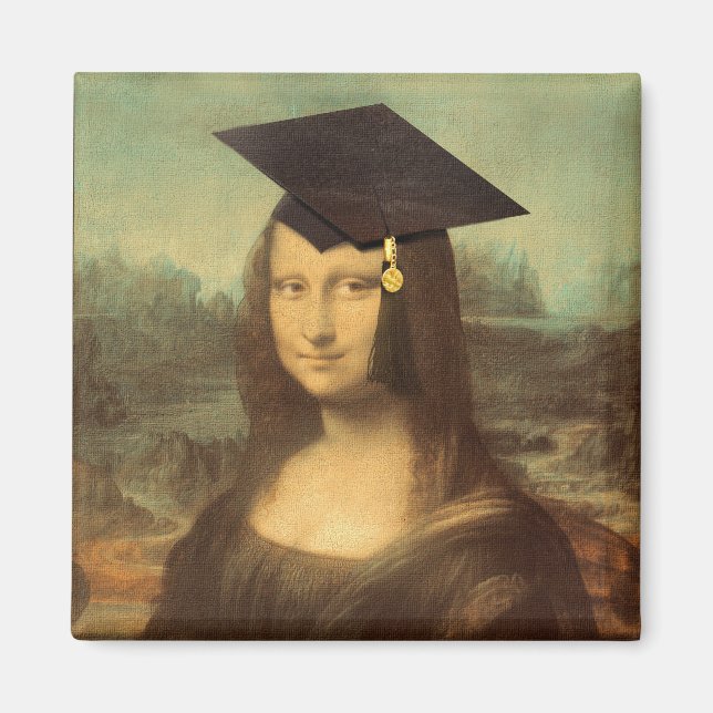 Imán Graduación de Mona Lisa (Frente)