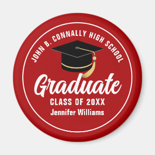 Imán Graduación de Personalizado de Graduado de la Escu