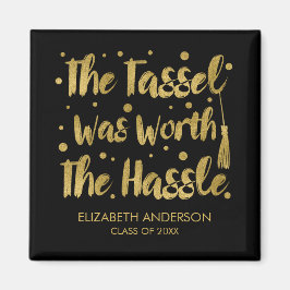 Imán Graduación de Tassel Faux Gold