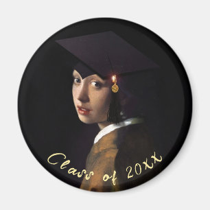 Imán Graduación de Vermeer Pearl Chica