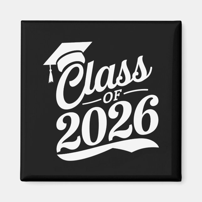 Imán Graduación Graduada Orgullosa Clase De 2026 (Frente)