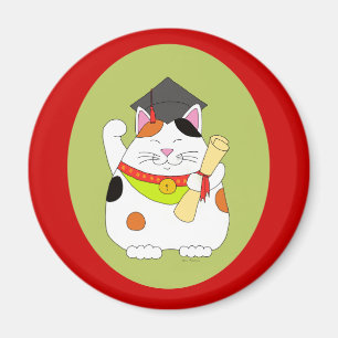 Imán Graduación Maneki Neko