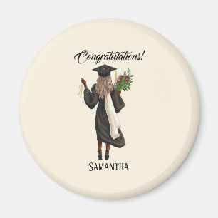 Imán Graduación personalizada de acuarela (10)