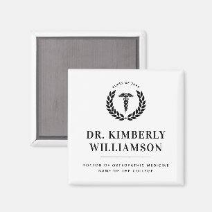 Imán Graduación personalizada de la Escuela de Medicina