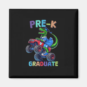 Imán Graduación Pre-k Camión Monstruo Dinosaurio Niños