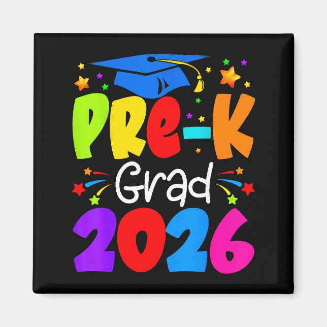 Imán Graduación Preescolar Mínima Pre Grad 2026 (Frente)