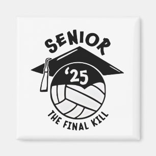 Imán Graduación Senior 2025 del voleibol