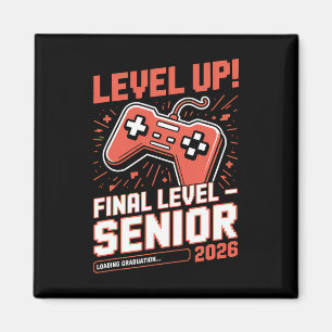 Imán Graduado 2026 Clase de 2026 Gamer Divertido
