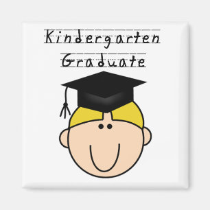 Imán Graduado de la guardería - muchacho rubio