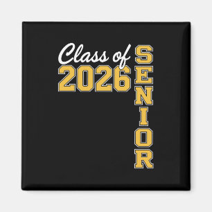 Imán Graduado de la promoción de 2026 Senior Amarillo G