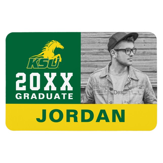 Imán Graduado de la Universidad Estatal de KSU Kentucky (Horizontal)