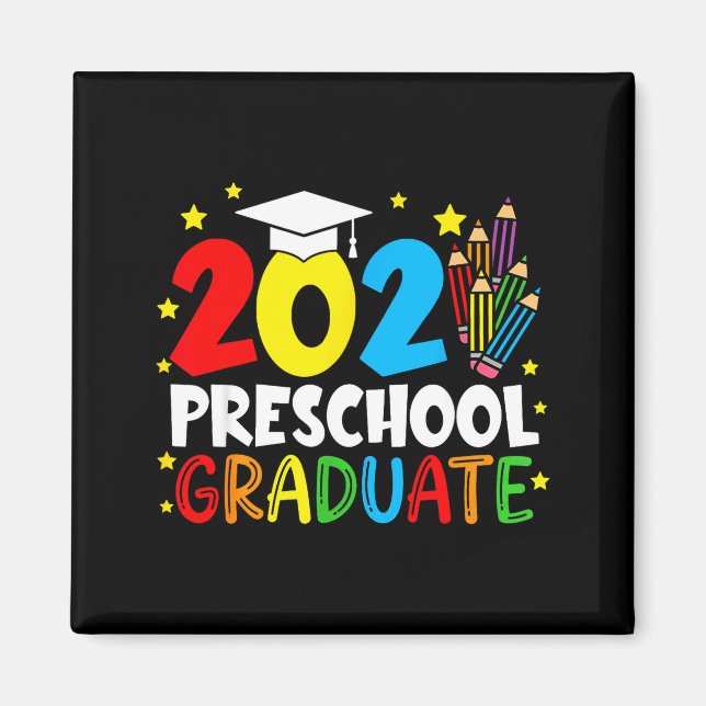 Imán Graduado de preescolar 2026 graduado de prek kínde (Frente)