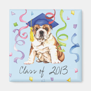 Imán Graduado del bulldog