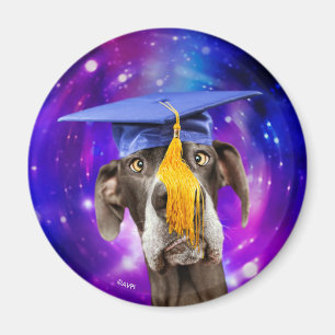 Imán Graduado gracioso que lleva Gorra