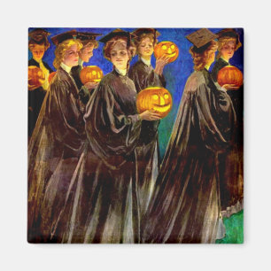Imán Graduados de Halloween Witch College