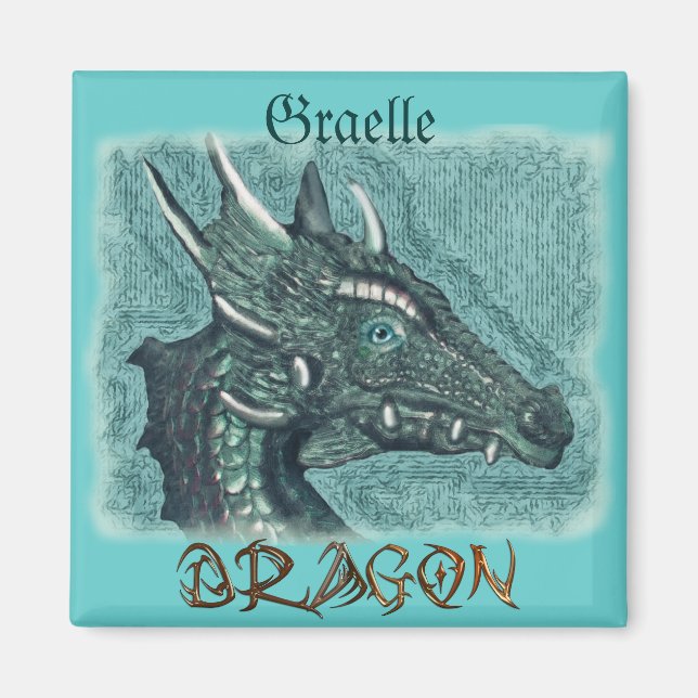 Imán Graelle, la magia de la fantasía de su dragón (Frente)