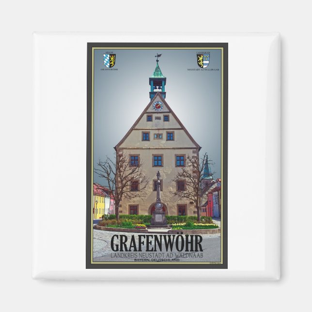 Imán Grafenwöhr - Rathaus (Frente)