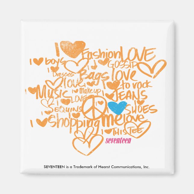 Imán Graffiti Aqua/Naranja (Frente)