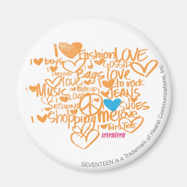 Imán Graffiti Aqua/Naranja