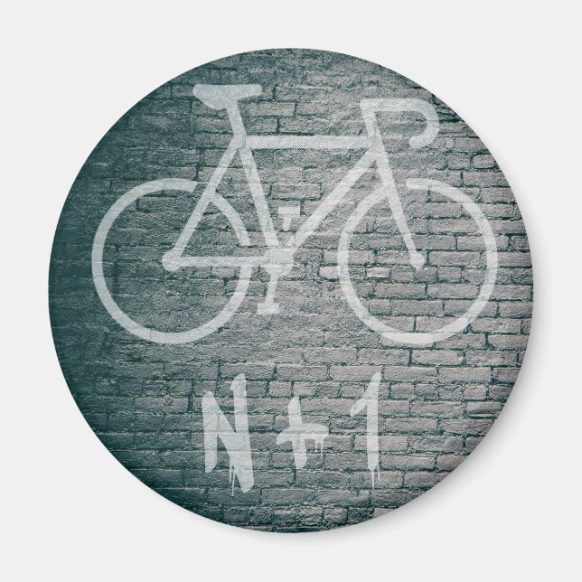 Imán Graffiti en bicicleta N+1 (Frente)