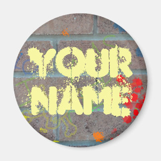 Imán Graffiti en ladrillo