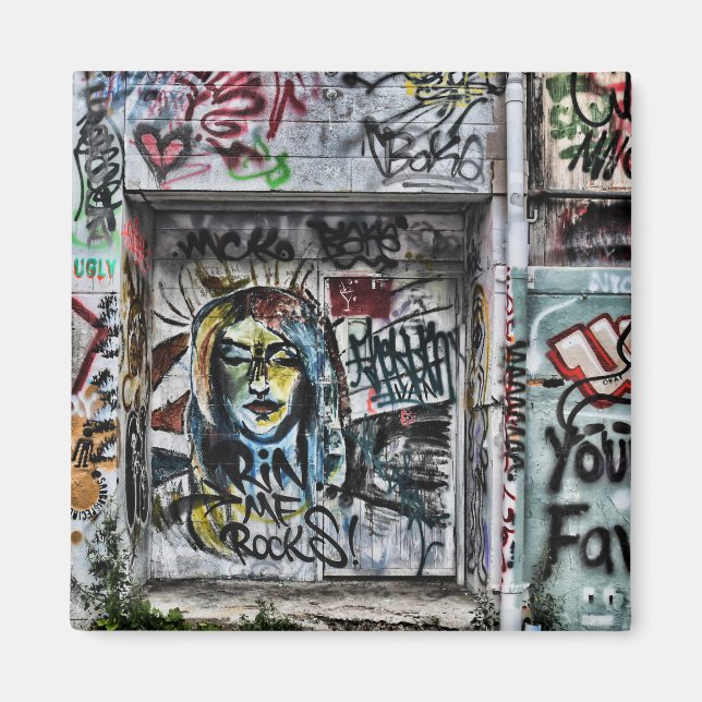 Imán Graffiti Guay Modern Urban Street Art (Frente)
