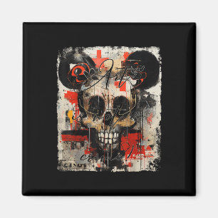 Imán Graffiti Ratón Cabeza Biker Skull Tattoo Horror Sk