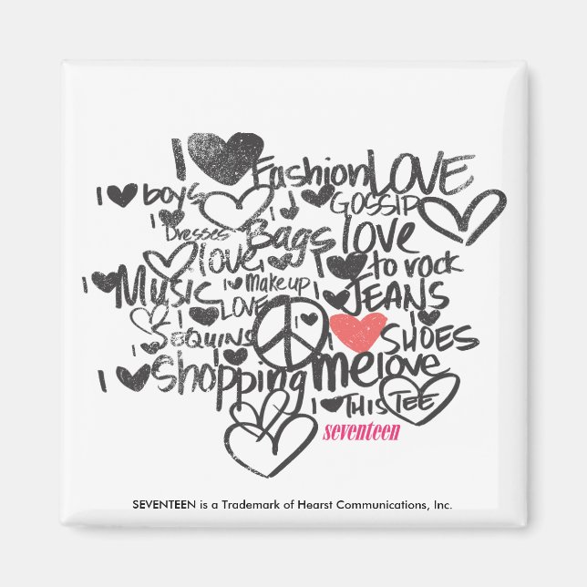 Imán Graffiti rosado (Frente)