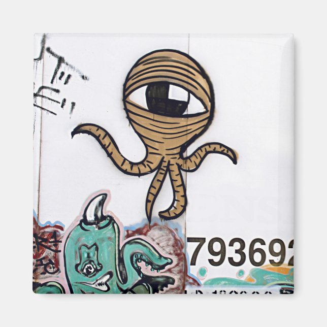 Imán Graffitti Aliens (Frente)