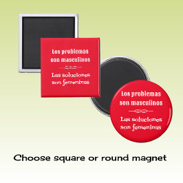 Imán Gráfica de aprendizaje en español cita rojo