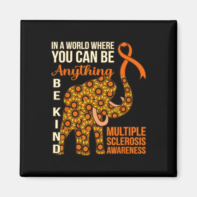 Imán Gráfica de ayuda para la sensibilización sobre la  (Frente)