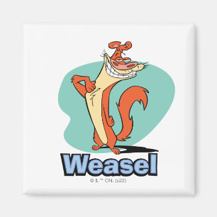 Imán Gráfica de carácter de Weasel Orgulloso