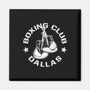 Imán Gráfica De Guantes De Boxing Club Dallas Para Un L