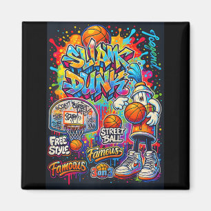 Imán Gráfica de Ilustracion al estilo del graffiti de b