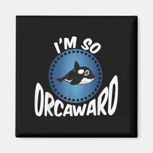 Imán Gráfica de Orca Amantes - Cita de ballena asesina 