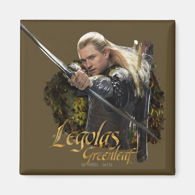 Imán Gráfica de paro de dibujos de LEGOLAS GREENLEAF™ (Frente)