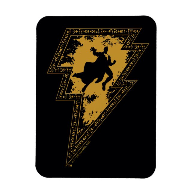 Imán Gráfica de perno Lightning de Black Adam con probl (Vertical)